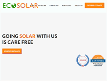 Tablet Screenshot of eco-solar-solutions.com